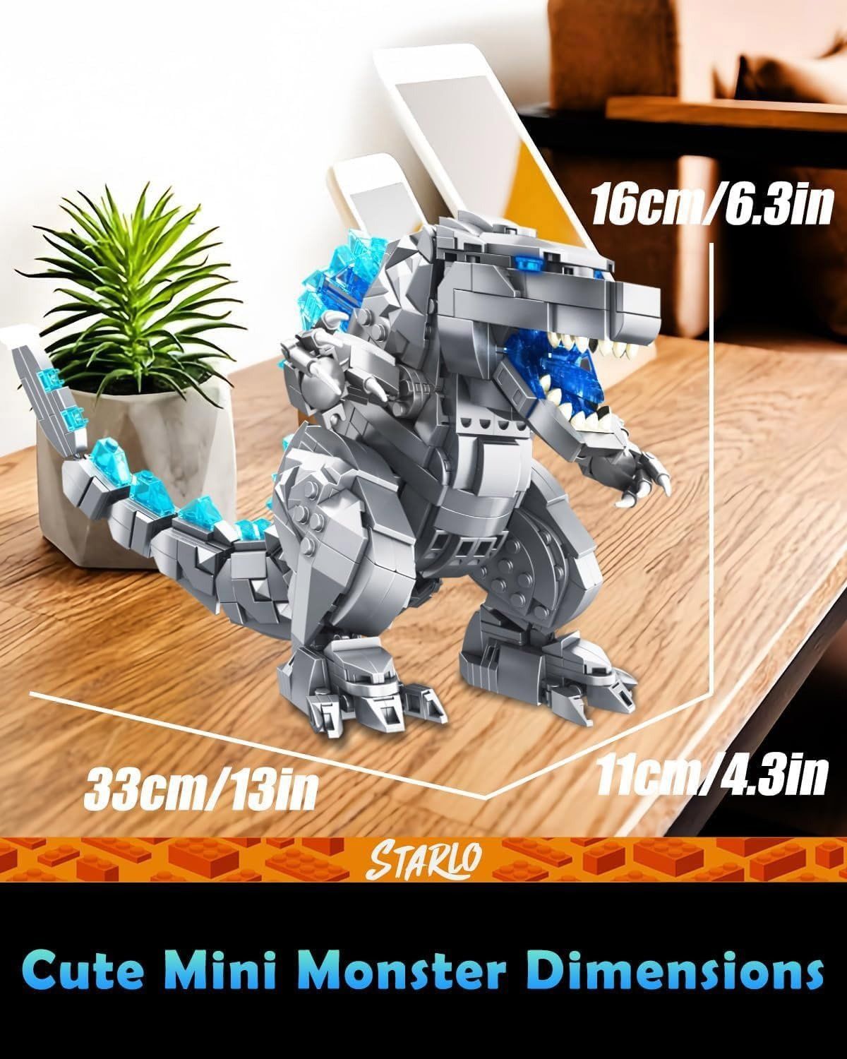  Mô Hình Nhựa 3D Lắp Ráp Panlos Mini Godzilla (853 mảnh) 687301 – LG0141 