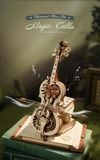  Mô Hình Gỗ 3D Lắp Ráp ROBOTIME ROKR Đàn Cello Ma Thuật (199 mảnh, Magic Cello) AMK63 – WP257 
