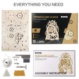  Mô Hình Gỗ 3D Lắp Ráp ROBOTIME Đồng Hồ Quả Lắc (170 mảnh, Pendulum Clock) LK501 - WP142 