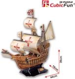  Mô Hình Giấy 3D Lắp Ráp CubicFun Thuyền Santa Maria (113 mảnh) T4008h - PP046 