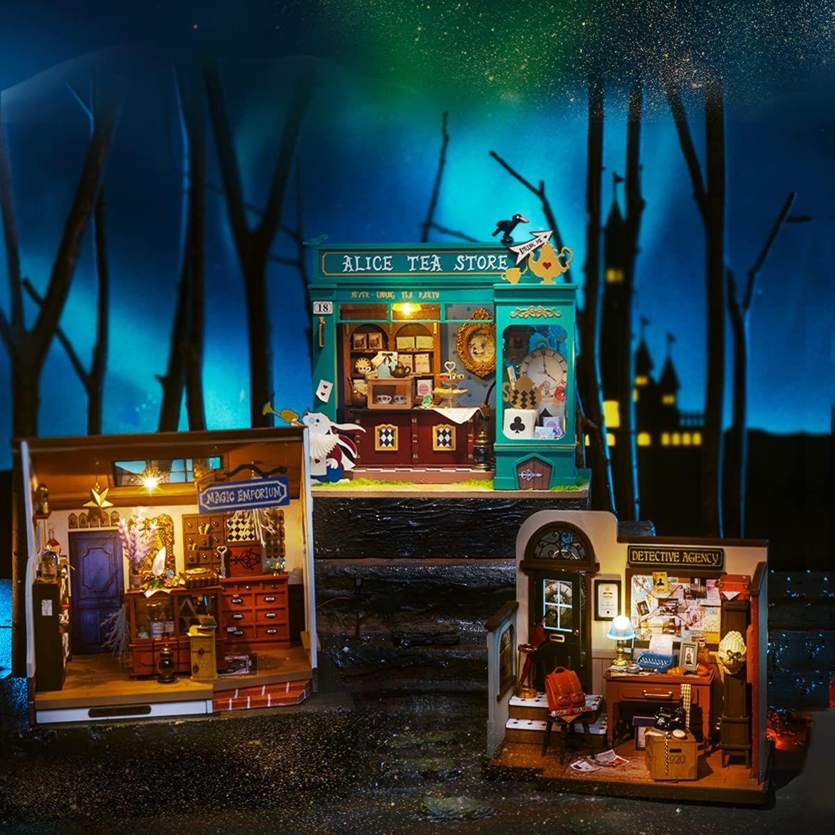  Mô Hình Gỗ 3D Lắp Ráp ROBOTIME ROLIFE Cửa Hàng Phép Thuật (148 mảnh, Kiki’s Magic Emporium) DG155 – WP244 