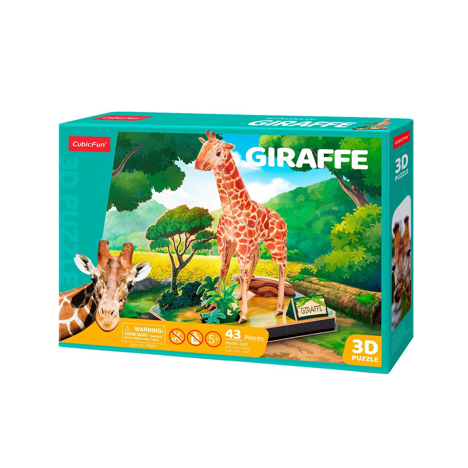  Mô Hình Giấy 3D Lắp Ráp CubicFun Con Hươu Cao Cổ (43 mảnh, Giraffe) P857h - PP004 