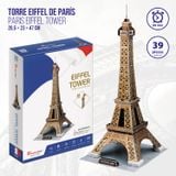  Mô Hình Giấy 3D Lắp Ráp CubicFun Tháp Eiffel Tại Pháp (39 mảnh, Paris Eiffel Tower) C044h - PP077 
