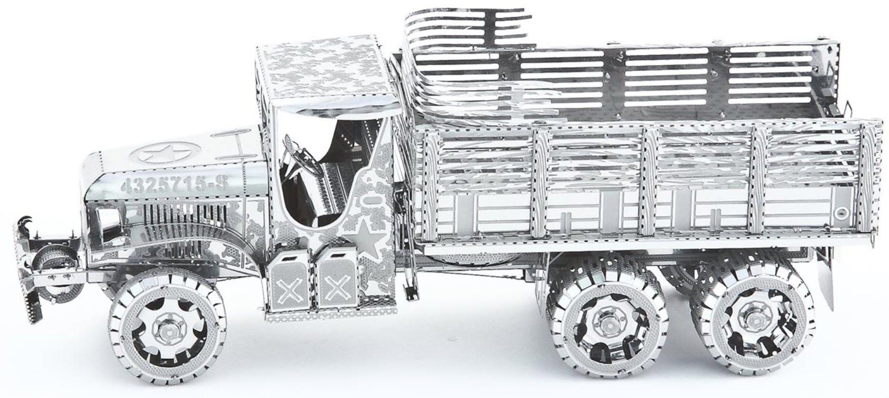  Mô Hình Kim Loại Lắp Ráp 3D Metal Works Xe Chở Hàng Quân Đội (35 mảnh, Military Cargo Vehicle) – MP268 