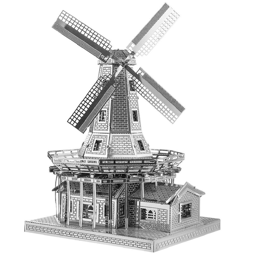  Mô Hình Kim Loại Lắp Ráp 3D Piececool Cối Xay Gió (89 mảnh, Dutch Windmill) HP012-S– MP375 