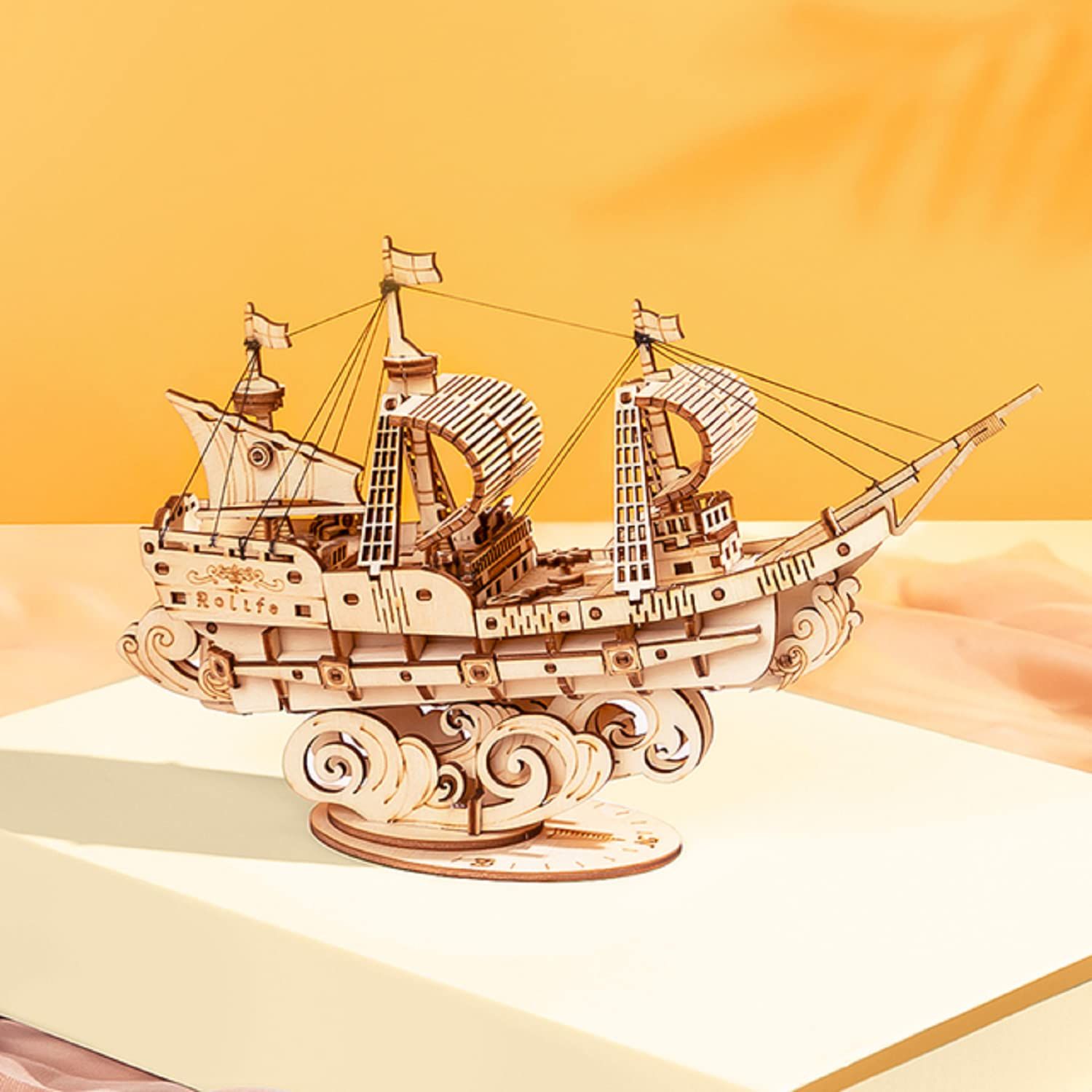  Mô Hình Gỗ 3D Lắp Ráp ROBOTIME Tàu Đánh Cá (188 mảnh, The Fishing Ship) TG308 - WP141 