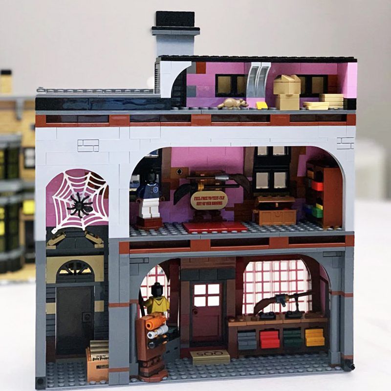  Mô Hình Nhựa 3D Lắp Ráp OEM Harry Potter Hẻm Xéo (5544 mảnh, Lego 75978 Diagon Alley) - LG0149 