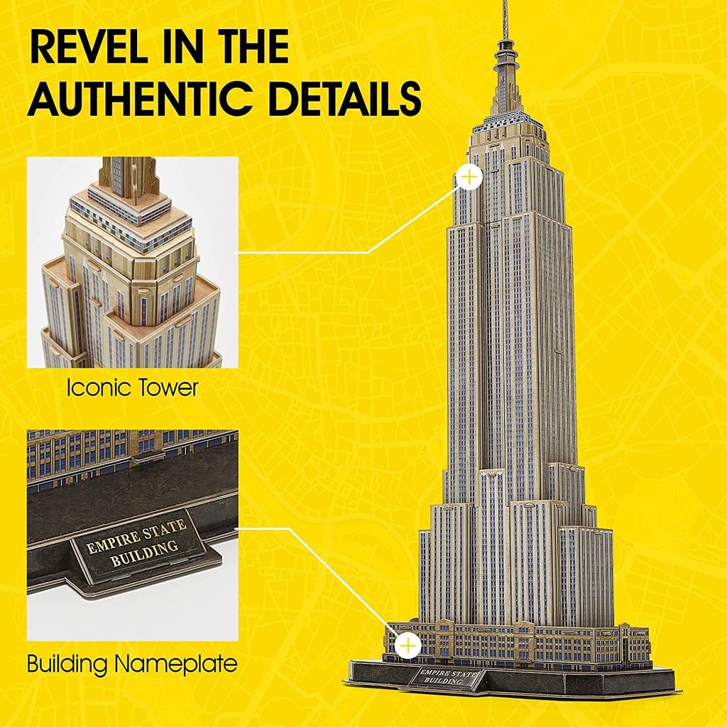  Mô Hình Giấy 3D Lắp Ráp CubicFun Tòa Tháp Empire (66 mảnh, National Geographic The Empire State) DS0977h - PP058 