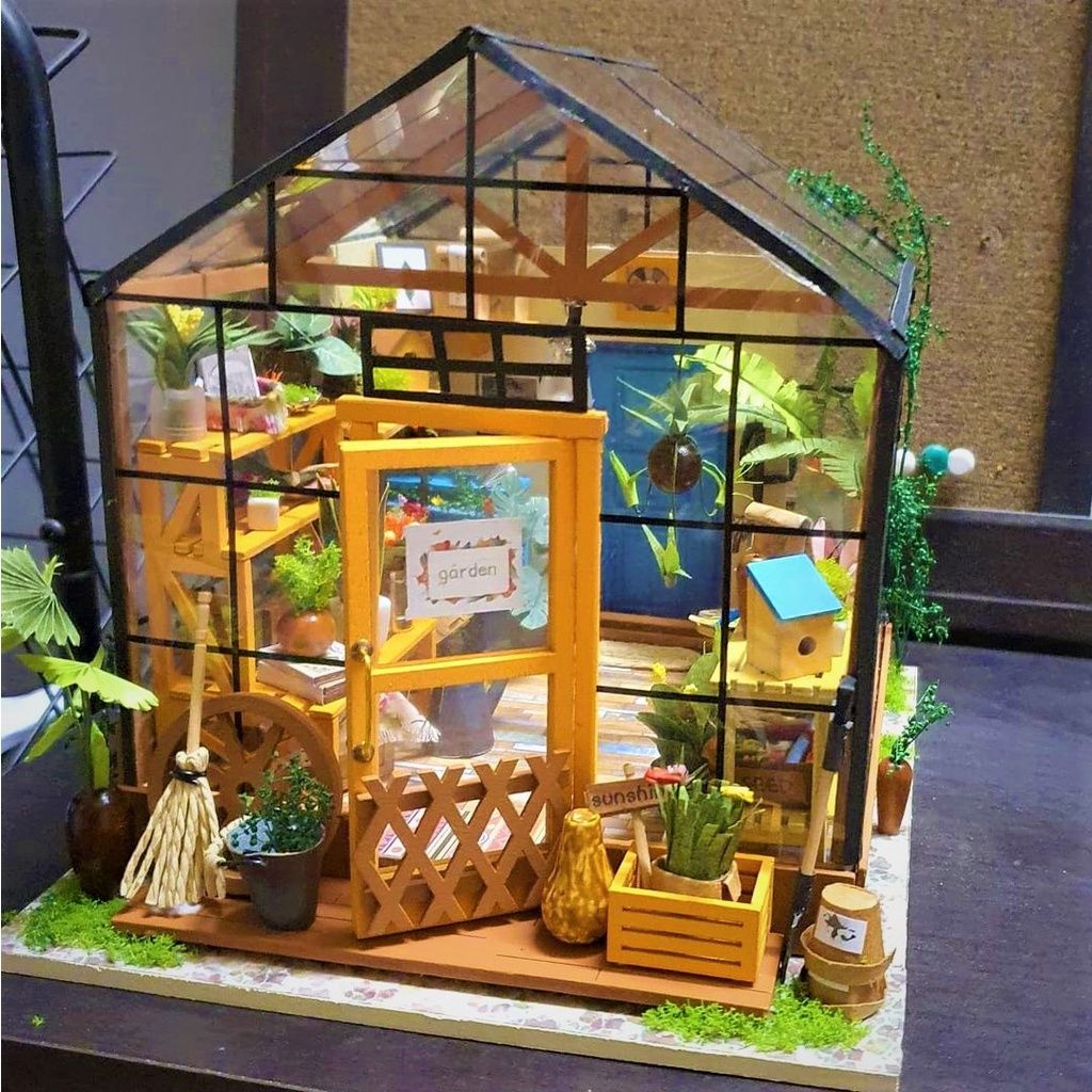  Mô Hình Gỗ 3D Lắp Ráp ROBOTIME DIY Dollhouse Nhà Tí Hon Cathy’s Flower House DG104 – WP042 