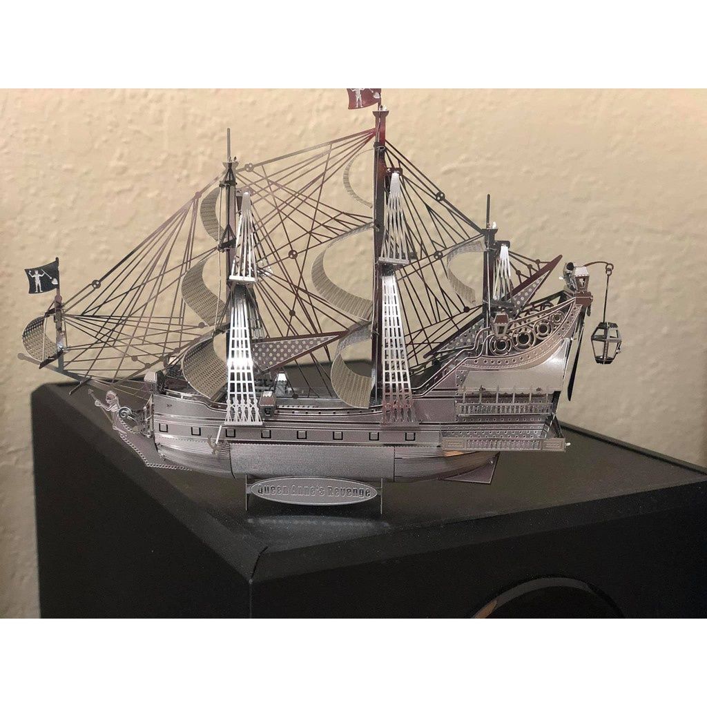  Mô Hình Kim Loại Lắp Ráp 3D Metal Mosaic The Queen Anne's Revenge (63 mảnh) – MP712 
