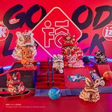  Mô Hình Kim Loại 3D Lắp Ráp Piececool Combo 6 Con Lân Nhỏ (534 mảnh, Mini Dancing Lion) P-MNCSXL - MP1055 