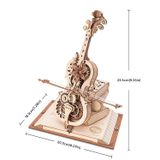  Mô Hình Gỗ 3D Lắp Ráp ROBOTIME ROKR Đàn Cello Ma Thuật (Magic Cello) AMK63 – WP257 