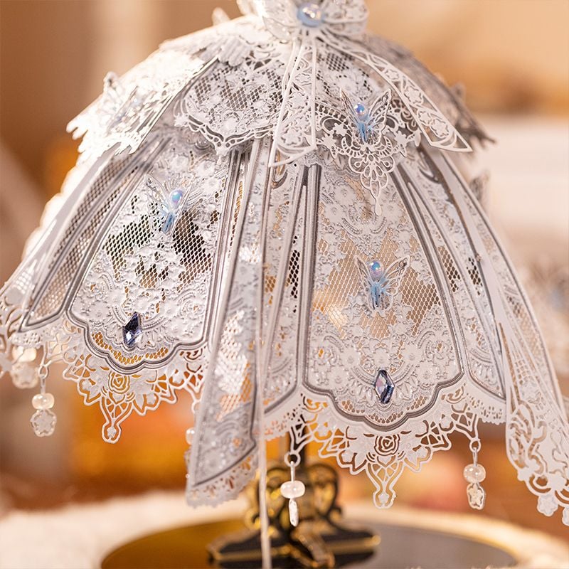  Mô Hình Kim Loại Lắp Ráp 3D MU Váy Cưới Cô Dâu (71 mảnh, Đế Mica Đen, Bridal Veil & Dress) YM-N174-A – MP1242 