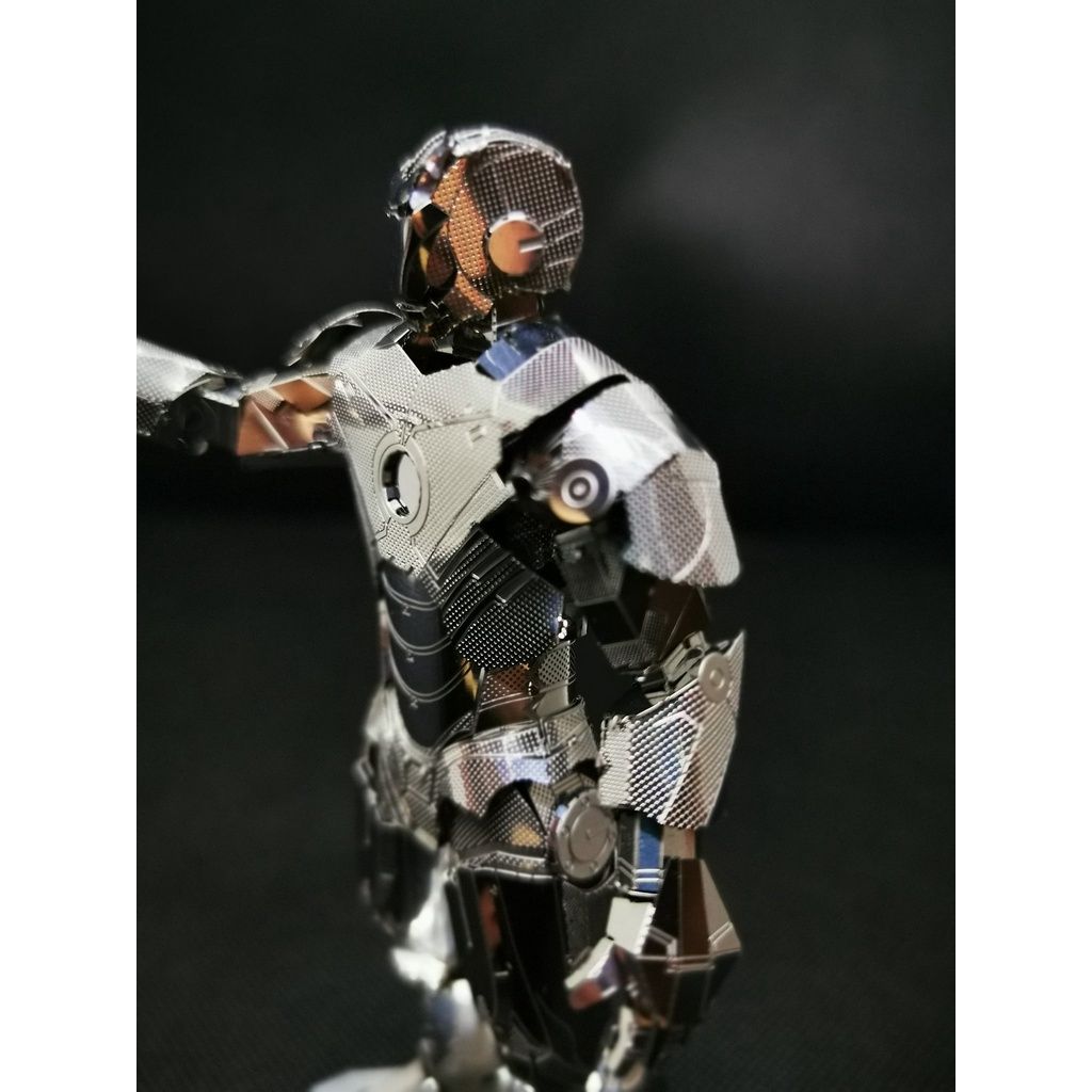  Mô Hình Kim Loại 3D Lắp Ráp Metal Mosaic Marvel Iron Man (100 mảnh, Silver Color) - MP1053 