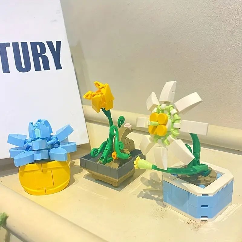  Mô Hình Nhựa 3D Lắp Ráp TEC CREATOR Chậu Hoa Nhỏ (90 mảnh, Small Flower Pot , Giao ngẫu nhiên) - LG0178 