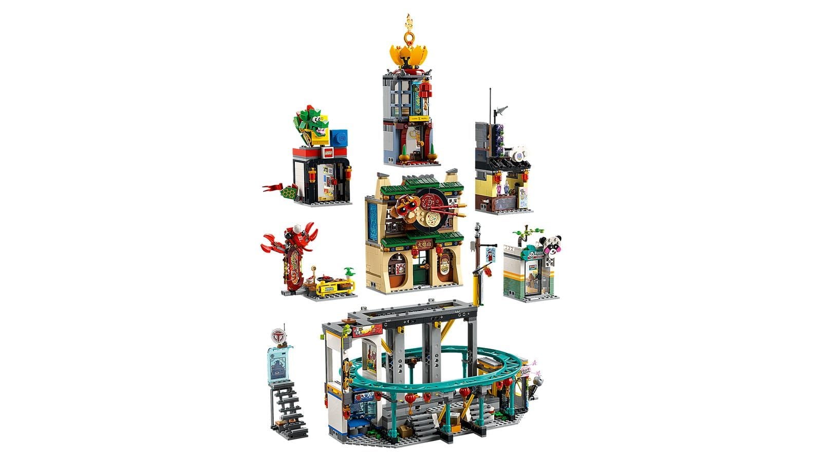  Mô Hình Nhựa 3D Lắp Ráp OEM Monkie Kid Phố Lồng Đèn (2187 mảnh, Lego 80066 The City of Lanterns) 86999 - LG0144 