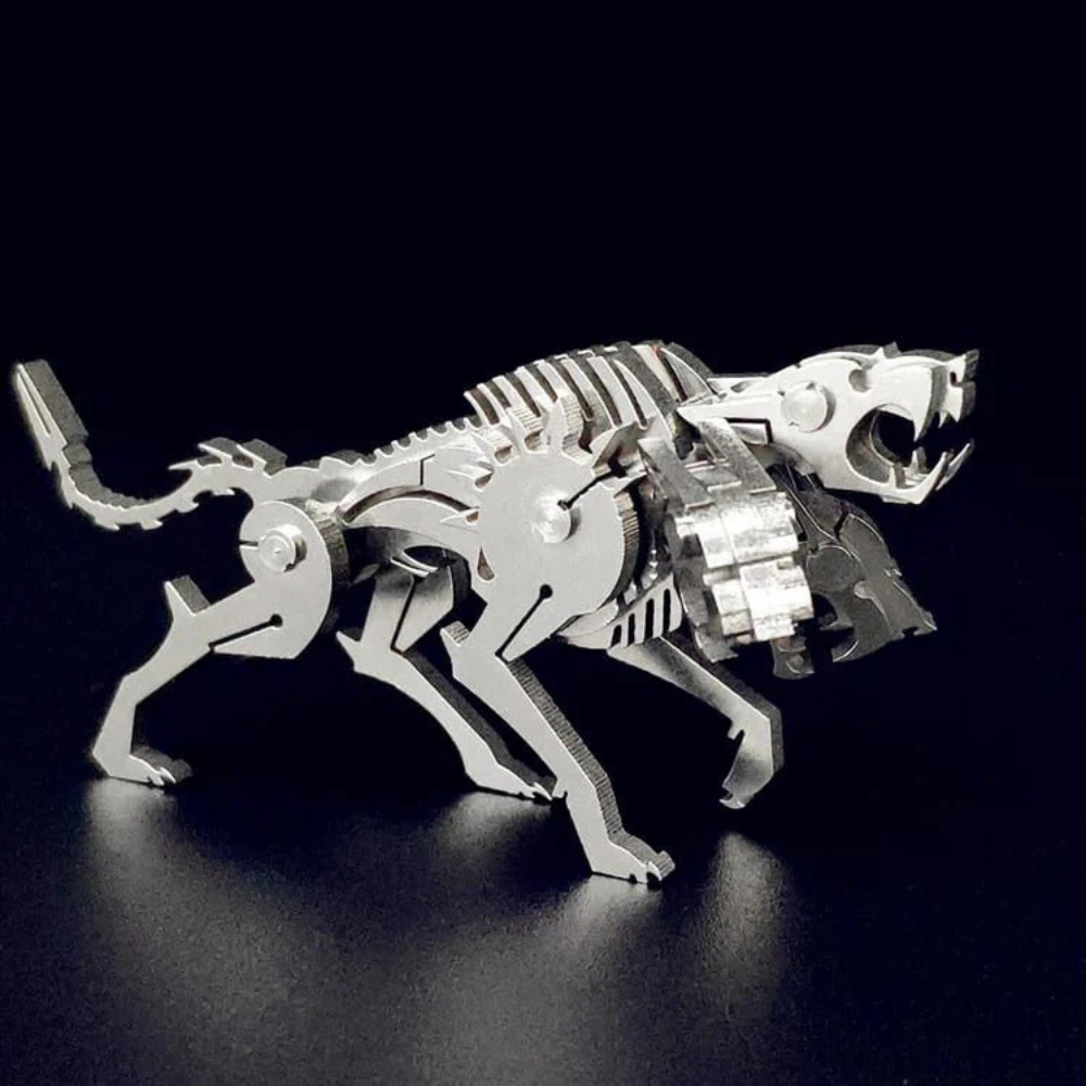  Mô Hình Kim Loại Lắp Ráp 3D Steel Warcraft Chó 3 Đầu (13 mảnh, Cerberus) – SW020 