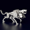 Mô Hình Kim Loại Lắp Ráp 3D Steel Warcraft Chó 3 Đầu (13 mảnh, Cerberus) – SW020