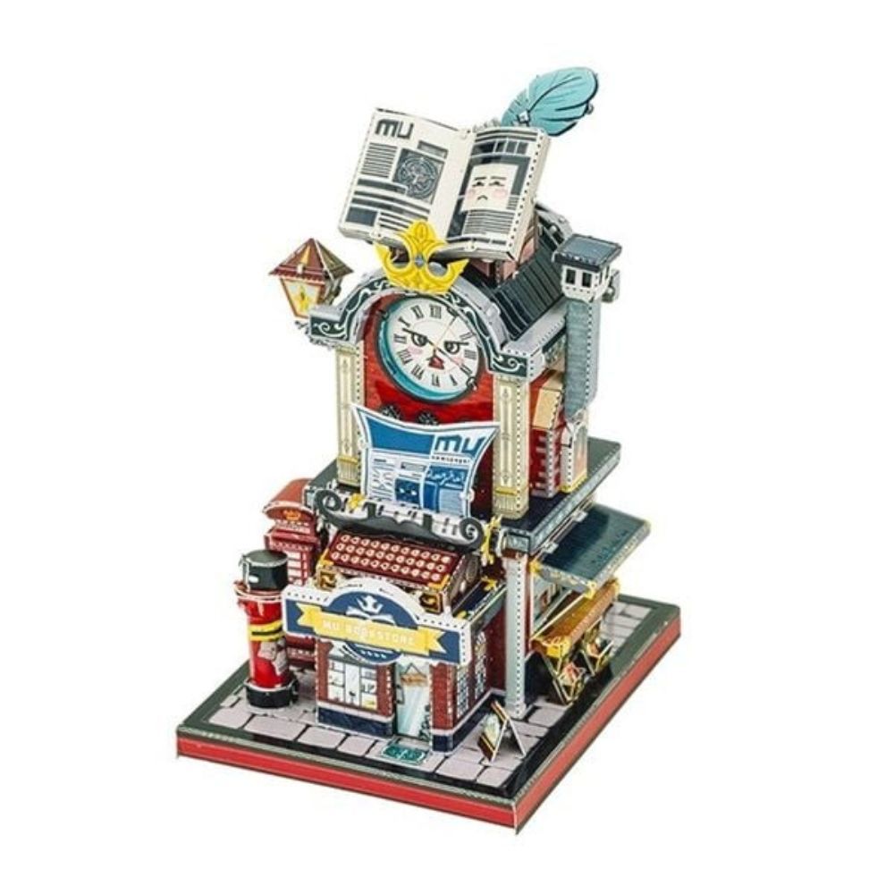  Mô Hình Kim Loại Lắp Ráp 3D MU Cửa Hàng Sách Châu Âu (86 mảnh, Travel to World - Bookstore) YM-N118-D – MP969 