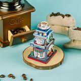  Mô Hình Kim Loại Lắp Ráp 3D MU Tiệm Cafe Châu Âu (67 mảnh, Travel to World - Coffee Shop) YM-N118-B – MP970 