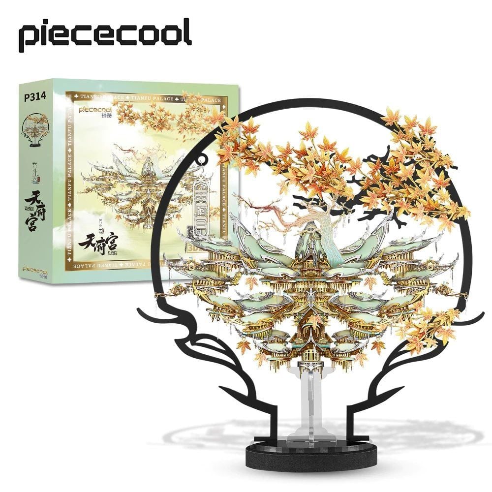  Mô Hình Kim Loại Lắp Ráp 3D Piececool Cung Thiên Phúc (540 mảnh, Tianfu Palace) P314-GN - MP1177 