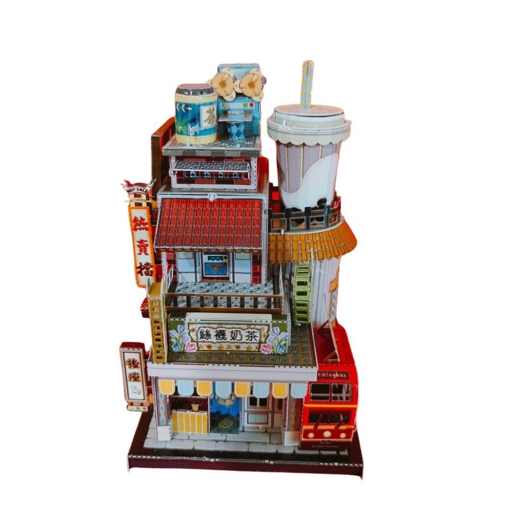 Mô Hình Kim Loại Lắp Ráp 3D MU Quán Trà Sữa Nhật Bản (69 mảnh, Travel to World - Japan Milk Tea Shop) YM-N104-F – MP936 
