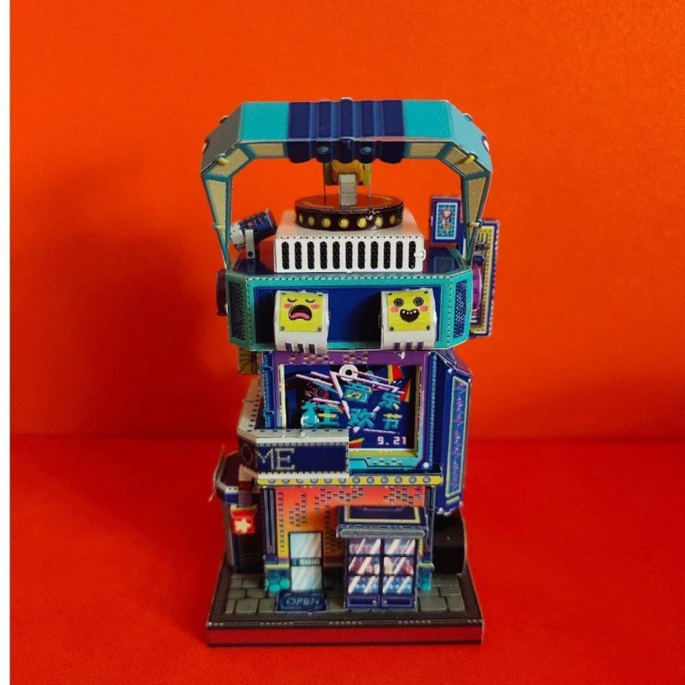  Mô Hình Kim Loại Lắp Ráp 3D MU Quán Karaoke Châu Âu (81 mảnh, Travel to World - Karaoke Bar) YM-N118-C – MP968 