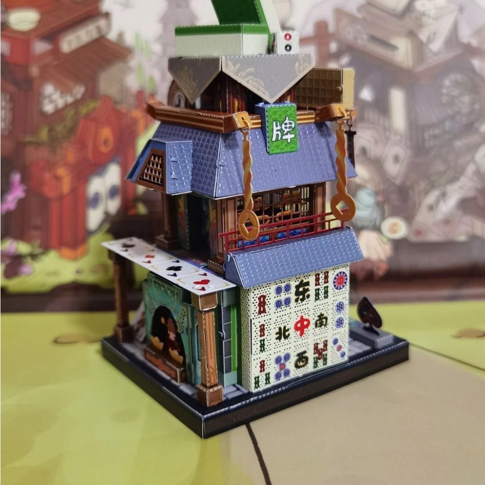  Mô Hình Kim Loại Lắp Ráp 3D MU Đỗ Phường Trung Hoa (69 mảnh, Travel to World - China Card Majiong Room) YM-N104-C – MP897 