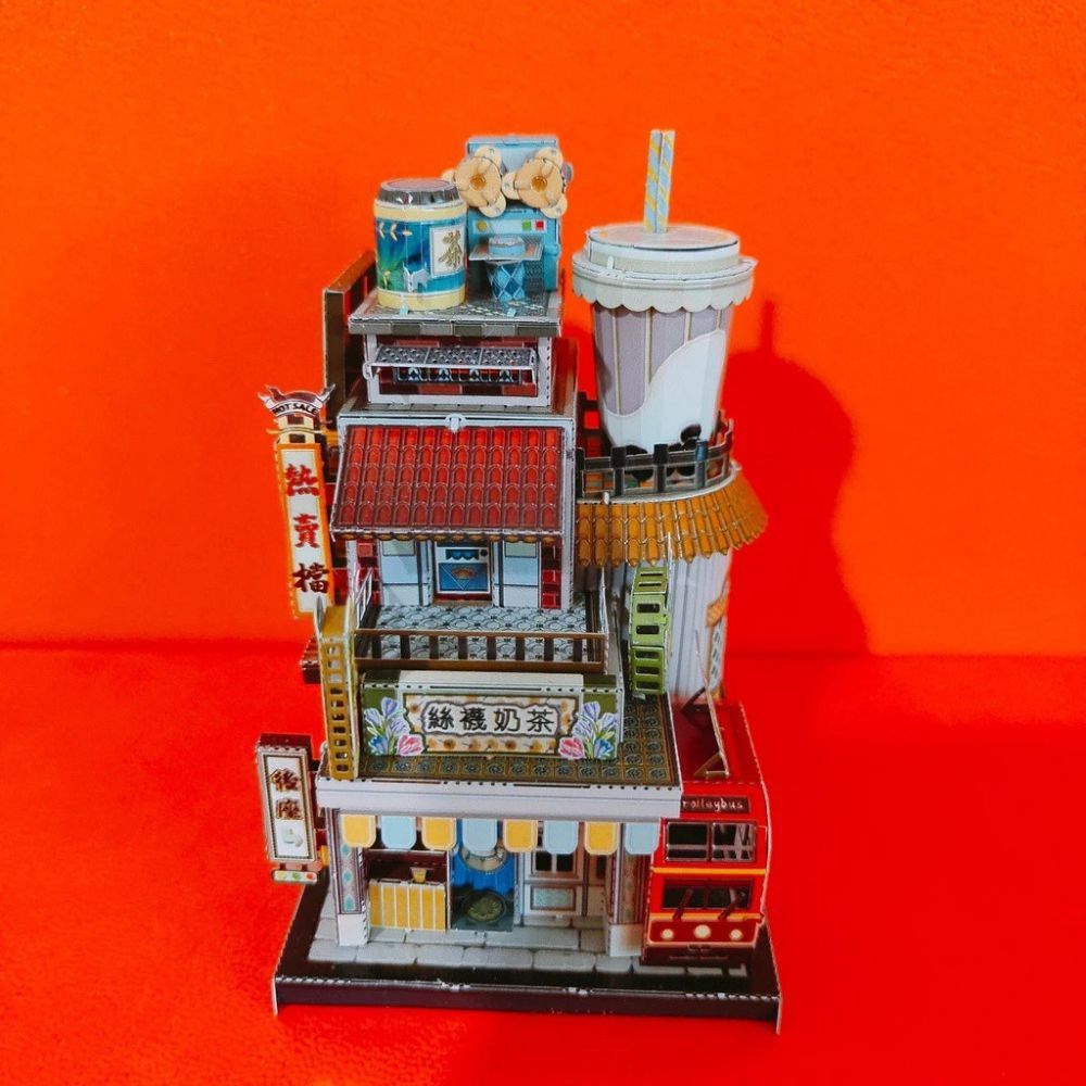  Mô Hình Kim Loại Lắp Ráp 3D MU Quán Trà Sữa Nhật Bản (69 mảnh, Travel to World - Japan Milk Tea Shop) YM-N104-F – MP936 