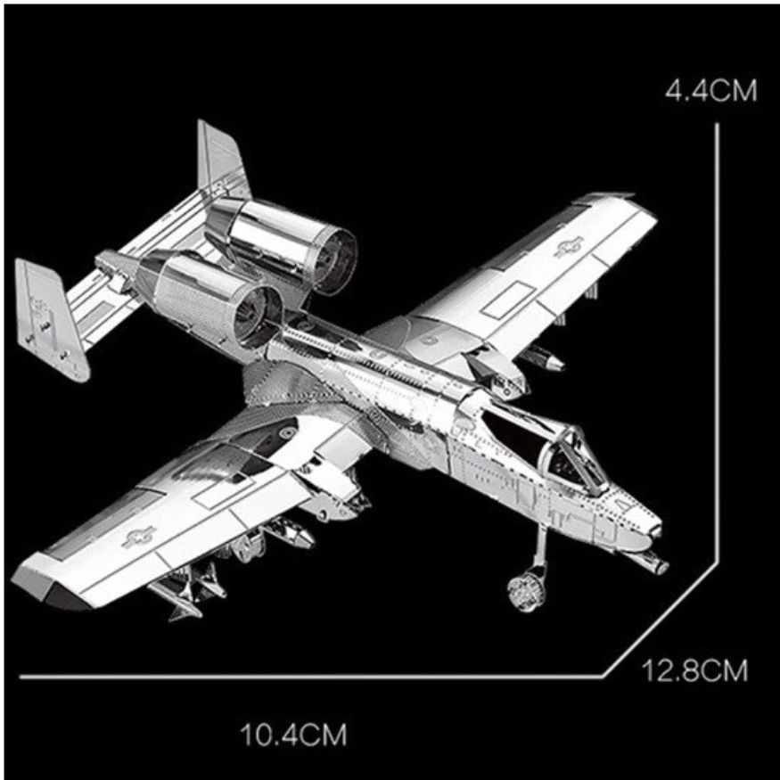 Mô Hình Kim Loại Lắp Ráp 3D Metal Mosaic Chiến Đấu Cơ A-10 (35 mảnh) – MP681 