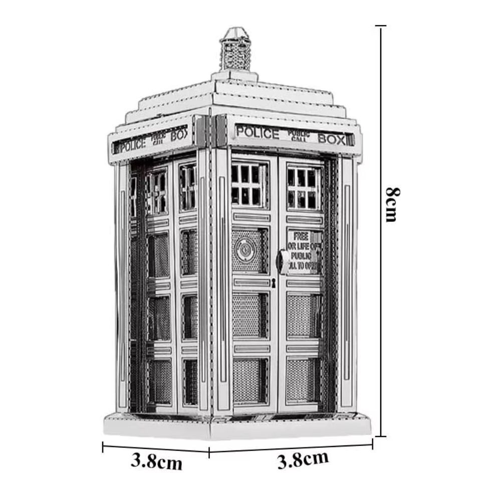  Mô Hình Kim Loại Lắp Ráp 3D Metal Works Bốt Cảnh Sát (35 mảnh, Police Box) – MP236 