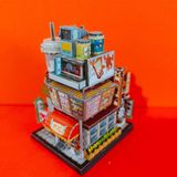  Mô Hình Kim Loại Lắp Ráp 3D MU Quán Trà Sữa Nhật Bản (69 mảnh, Travel to World - Japan Milk Tea Shop) YM-N104-F – MP936 