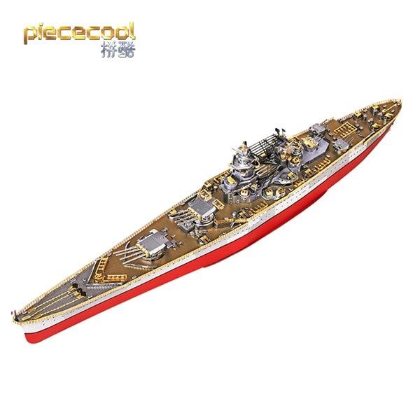  Mô Hình Kim Loại 3D Lắp Ráp Piececool Thiết Giáp Hạm Hải Quân Pháp (818 mảnh, Richelieu) HP157-RS - MP909 