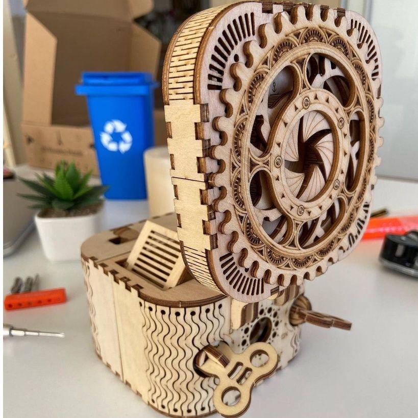  Mô Hình Gỗ 3D Lắp Ráp ROBOTIME Hộp Kho Báu (123 mảnh, Treasure Box) LK502 – WP003 