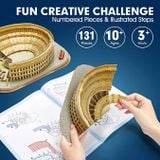  Mô Hình Giấy 3D Lắp Ráp CubicFun Đấu Trường La Mã (131 mảnh, National Geographic The Colosseum) DS0976h - PP057 