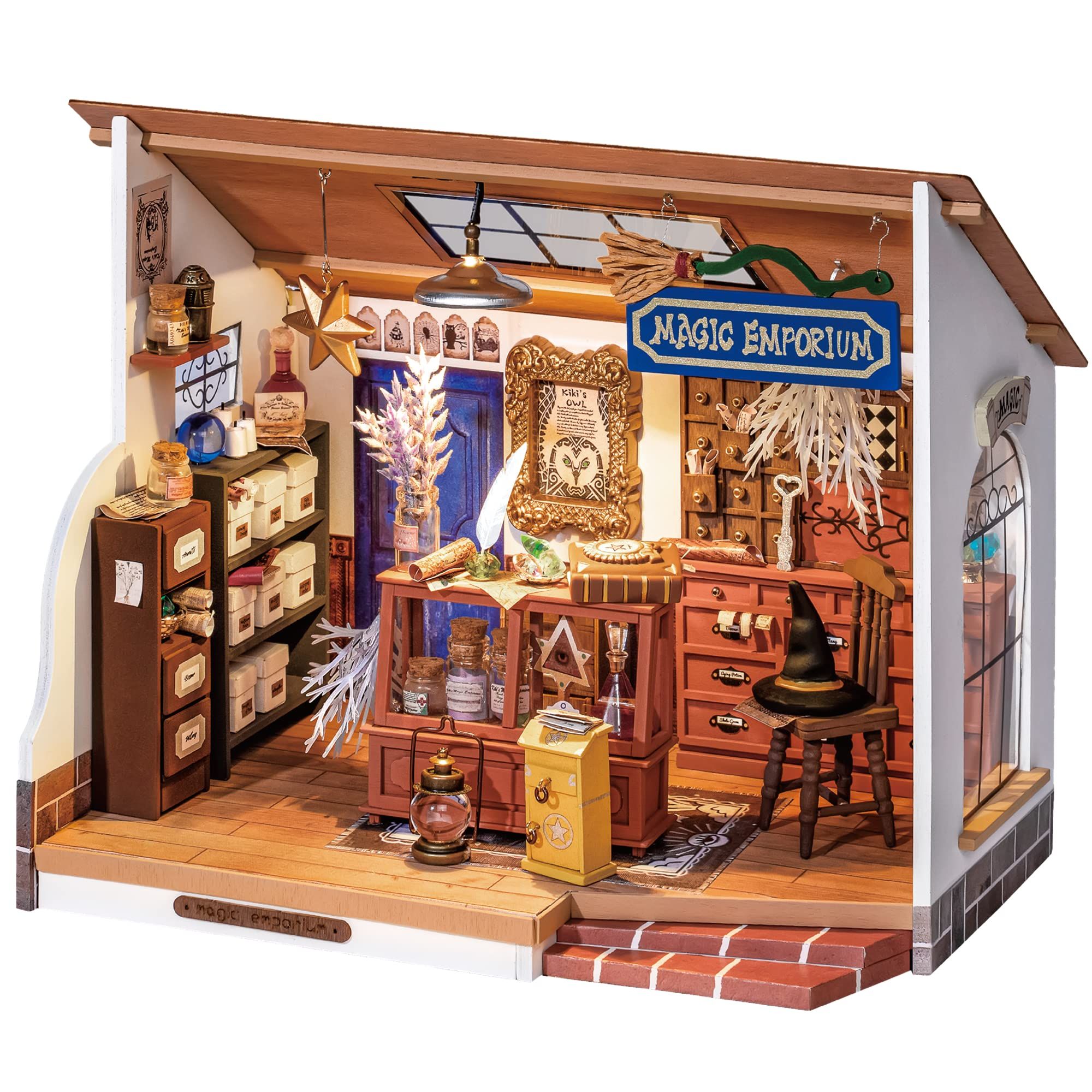  Mô Hình Gỗ 3D Lắp Ráp ROBOTIME ROLIFE Cửa Hàng Phép Thuật (148 mảnh, Kiki’s Magic Emporium) DG155 – WP244 