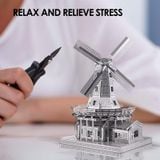 Mô Hình Kim Loại Lắp Ráp 3D Piececool Cối Xay Gió (89 mảnh, Dutch Windmill) HP012-S– MP375 