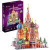 Mô Hình Giấy 3D Lắp Ráp CubicFun Nhà Thờ Chính Tòa Thánh Vasily (224 mảnh, Saint Basil's Cathedral, Đèn LED) L519h - PP076