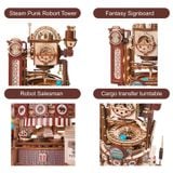  Mô Hình Gỗ 3D Lắp Ráp ROBOTIME ROKR Xưởng Sản Xuất Socola (420 mảnh, Marble Chocolate Factory) LGA02 – WP240 