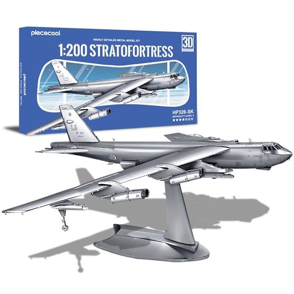  Mô Hình Kim Loại 3D Lắp Ráp Piececool Pháo Đài Bay Ném Bom B-52 (169 mảnh, B-52 Stratofortress) 1:200 HP326-SK - MP1214 