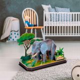  Mô Hình Giấy 3D Lắp Ráp CubicFun Con Voi (42 mảnh, Elephant) P858h - PP005 