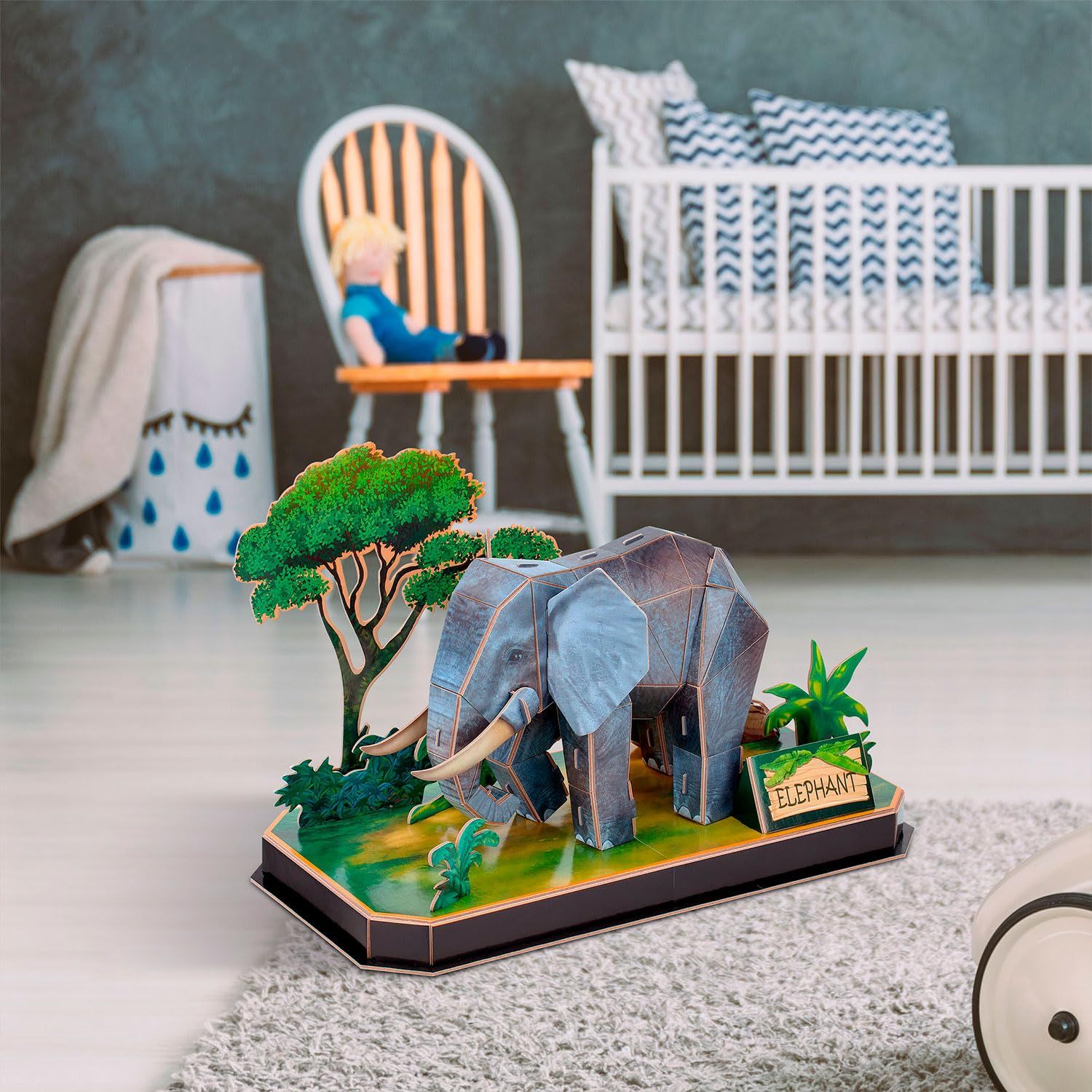  Mô Hình Giấy 3D Lắp Ráp CubicFun Con Voi (42 mảnh, Elephant) P858h - PP005 