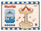  Mô Hình Gỗ 3D Lắp Ráp ROBOTIME ROKR Hộp Nhạc Xích Đu Quay (289 mảnh, Swing Ride) EA02 – WP245 