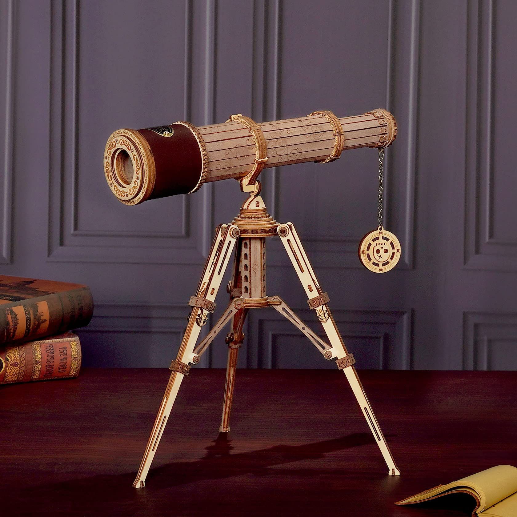  Mô Hình Gỗ 3D Lắp Ráp ROBOTIME ROKR Kính Viễn Vọng (314 mảnh, Monocular Telescope) ST004 – WP206 