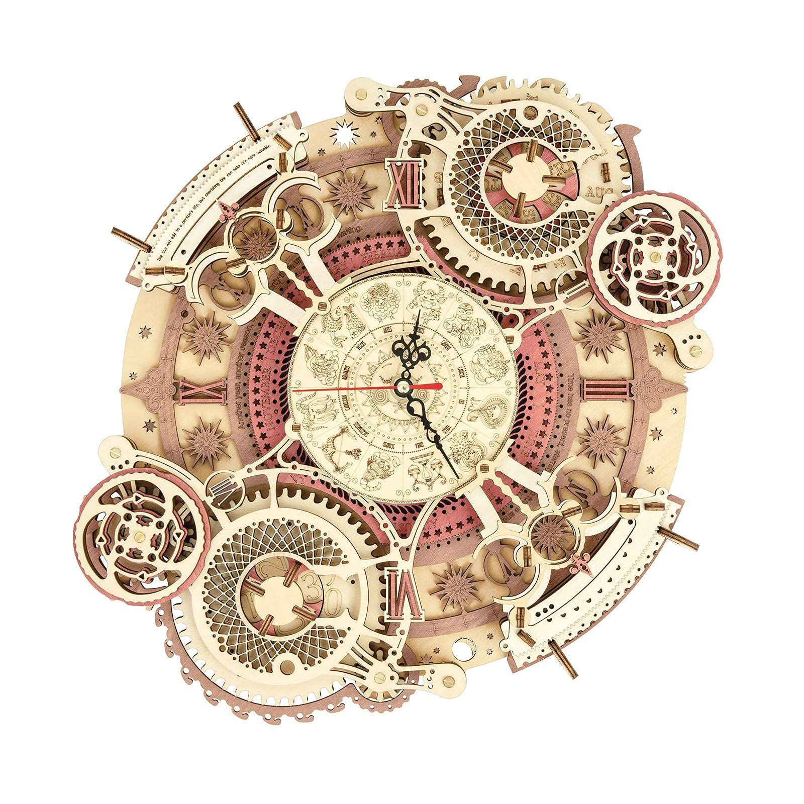  Mô Hình Gỗ 3D Lắp Ráp ROBOTIME ROKR Đồng Hồ Cung Hoàng Đạo (168 mảnh, Zodiac Wall Clock) LC601 – WP203 