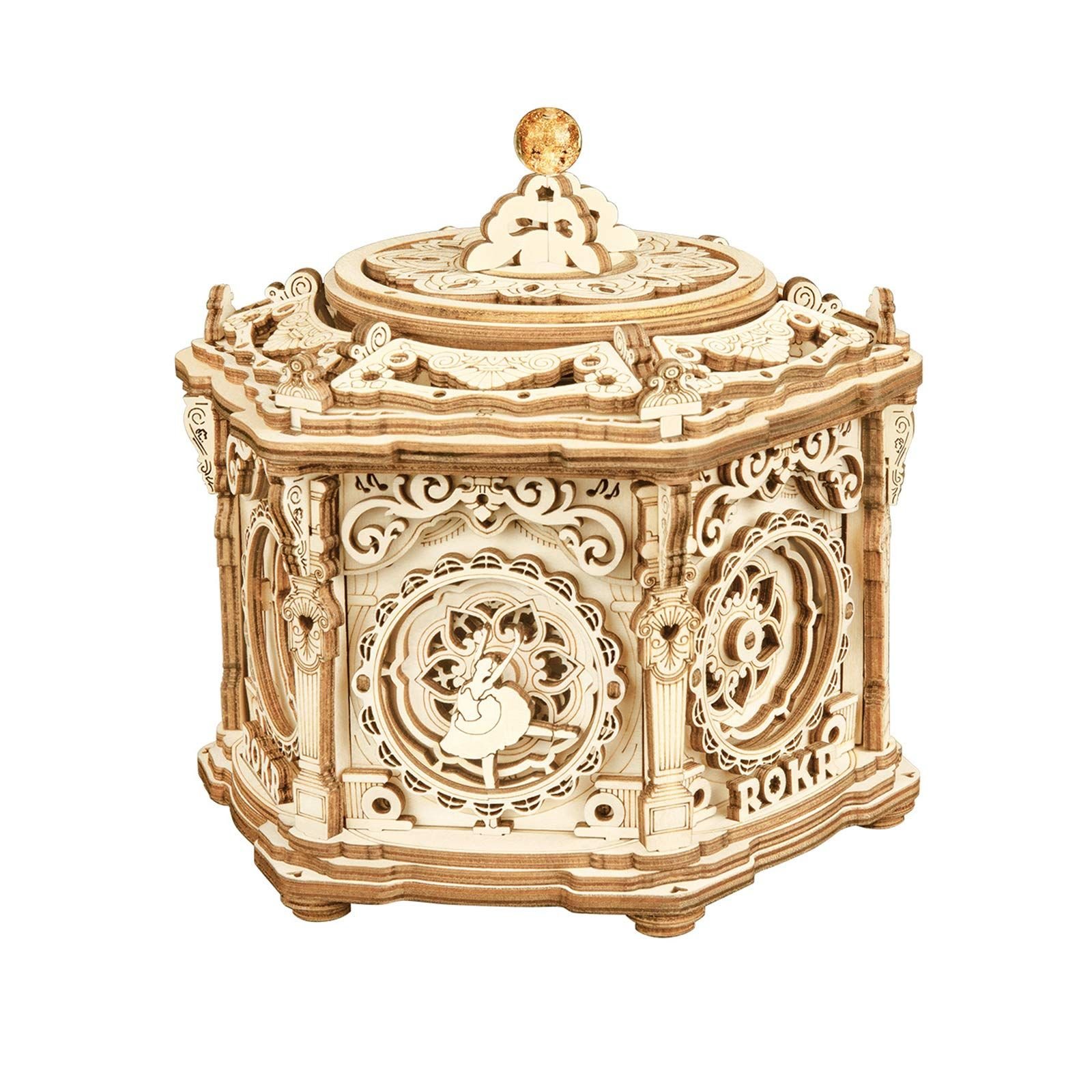  Mô Hình Gỗ 3D Lắp Ráp ROBOTIME ROKR Hộp Nhạc Khu Vườn Bí Mật (315 mảnh, Secret Garden) AMK52 – WP217 