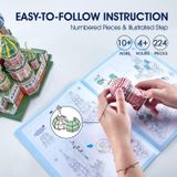  Mô Hình Giấy 3D Lắp Ráp CubicFun Nhà Thờ Chính Tòa Thánh Vasily (224 mảnh, Saint Basil's Cathedral, Đèn LED) L519h - PP076 