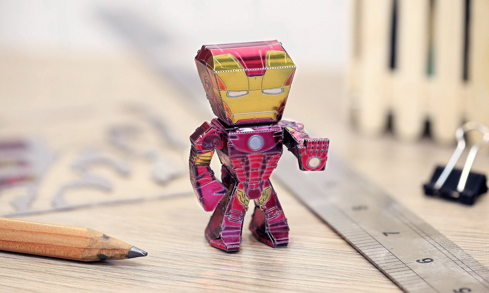  Mô Hình Kim Loại Lắp Ráp 3D Metal Earth IRON MAN (35 mảnh, CHIBI) – MP568 