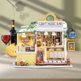 Mô Hình Gỗ 3D Lắp Ráp ROBOTIME Rolife Quán Bar Nhạc Nhẹ (149 mảnh, Light Music Bar) DG147 - WP211 