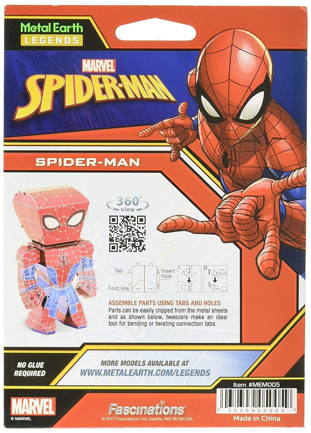  Mô Hình Kim Loại Lắp Ráp 3D Metal Earth SPIDER MAN (35 mảnh, CHIBI) – MP571 